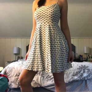 Old Navy Fit & Flare Cami  Black/White Dress